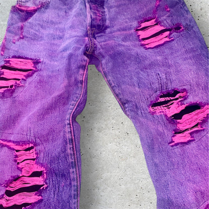 JEANS PURPLE PIRATE😈🏴‍☠️